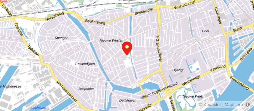 Locatie van Pensioendesk Rotterdam