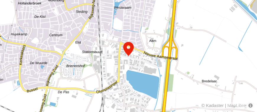 Locatie van Belastingadviesbureau Teunissen