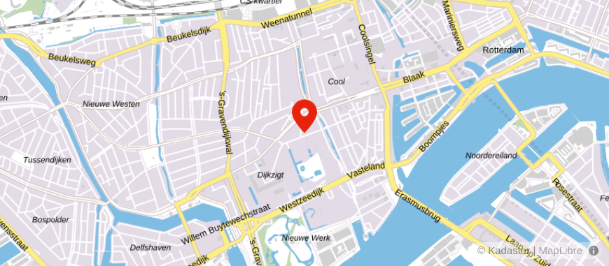 Locatie van Handelsbanken Rotterdam