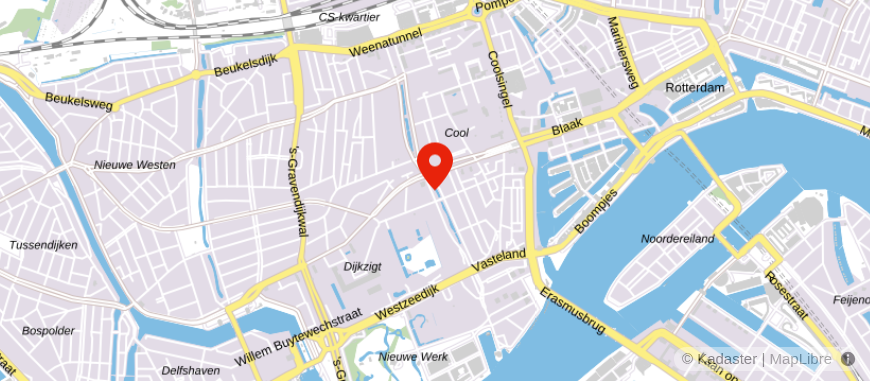 Locatie van Van Lanschot Rotterdam