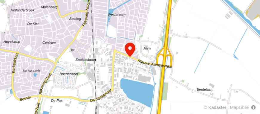 Locatie van Notarissen Elst