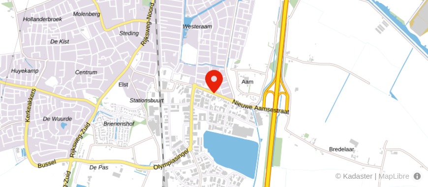 Locatie van BonsenReuling Elst