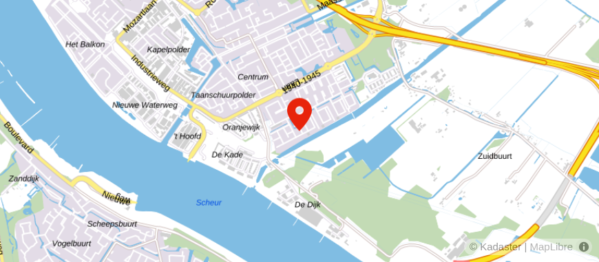 Locatie van De Scheidingsplanner Maassluis