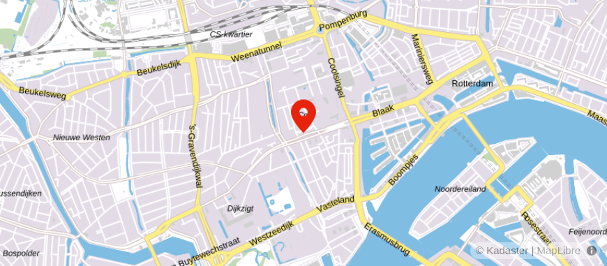 Locatie van Klap Rotterdam