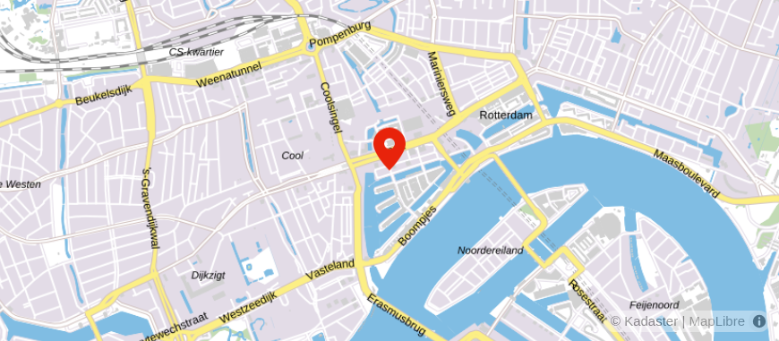 Locatie van De Groene Hypotheekadviseurs Rotterdam