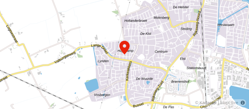 Locatie van De Hypotheekshop Elst