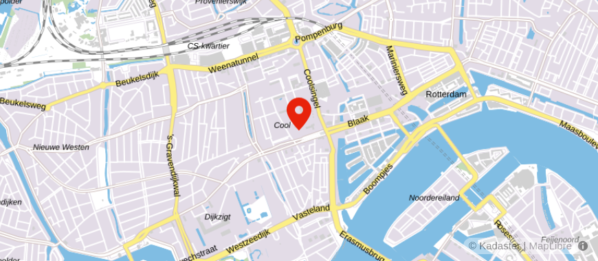 Locatie van Rabobank Rotterdam (Binnenwegplein)