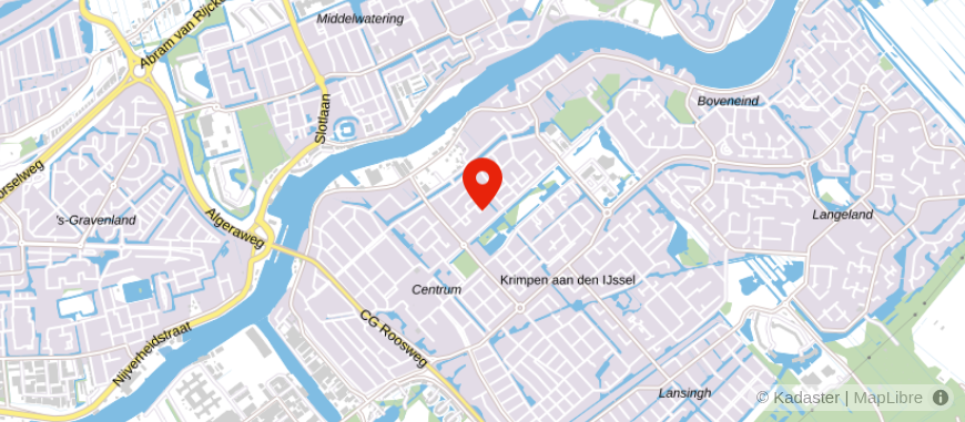 Locatie van Diener & Simons Financieel Adviseurs
