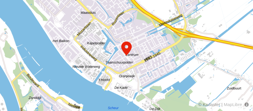 Locatie van Eurohypotheken Rijnmond