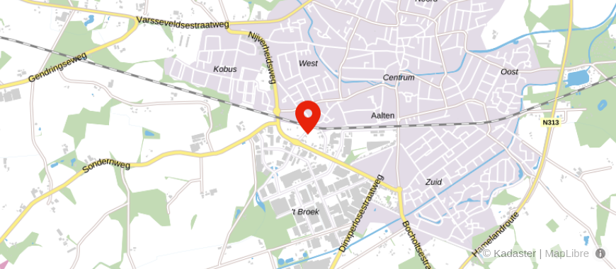 Locatie van aaff Aalten