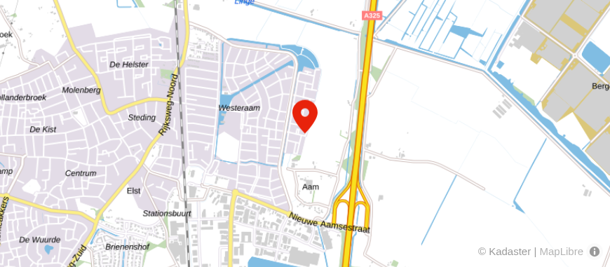 Locatie van Akkers Financiële Diensten