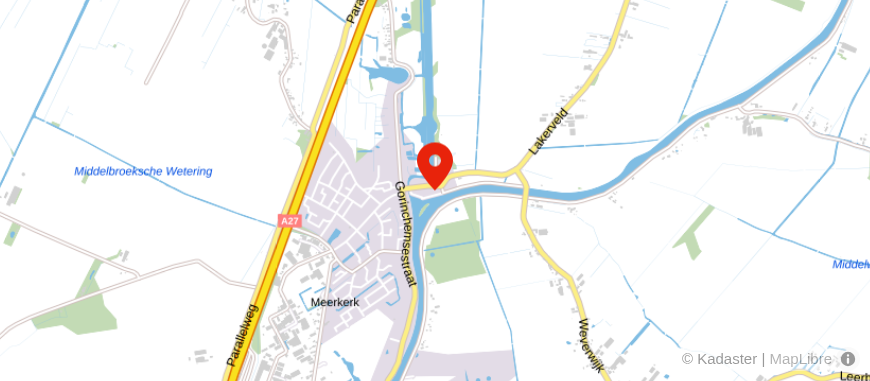 Locatie van AVS Meerkerk