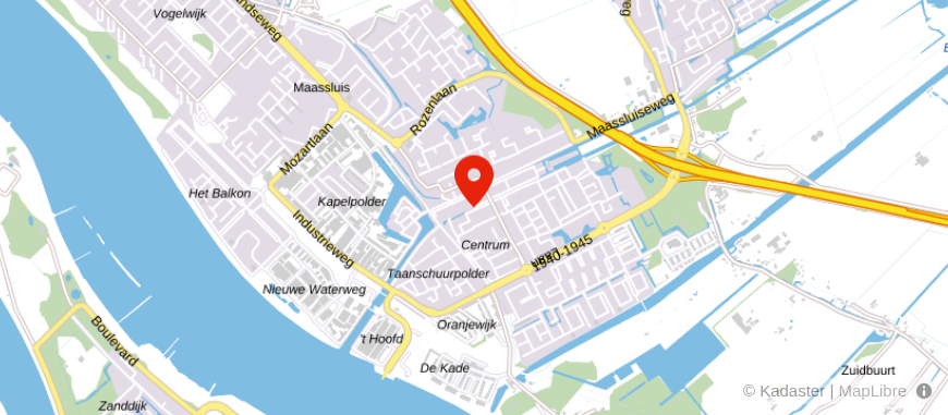 Locatie van Spaland Hypotheken