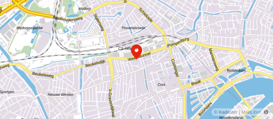 Locatie van Visser & Visser Rotterdam