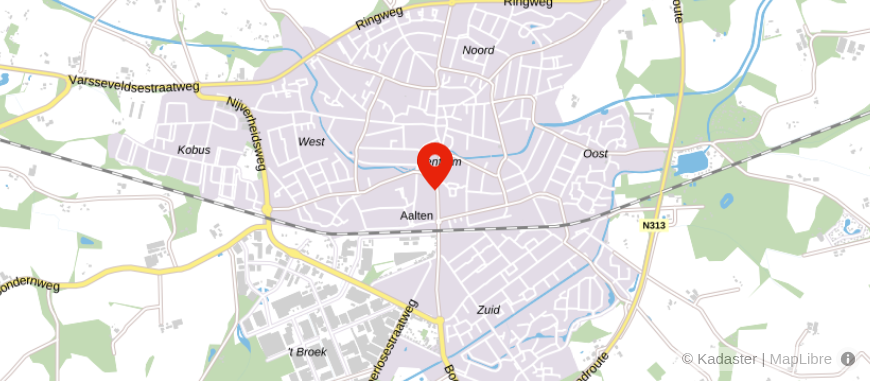 Locatie van Eggink Maalderink Garantiemakelaars Aalten