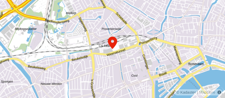 Locatie van Q Scheidingsadviseurs Rotterdam