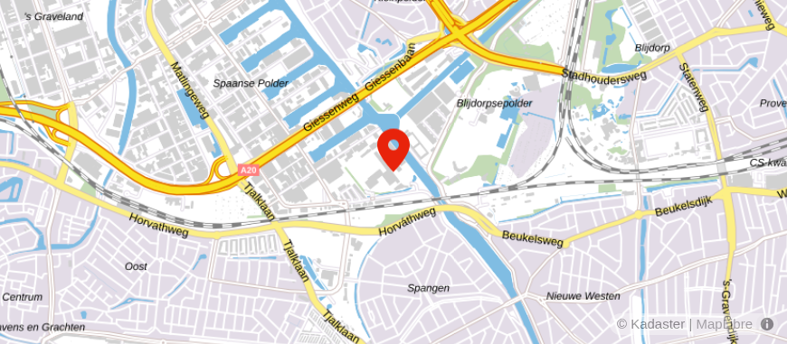 Locatie van Finovion Rotterdam