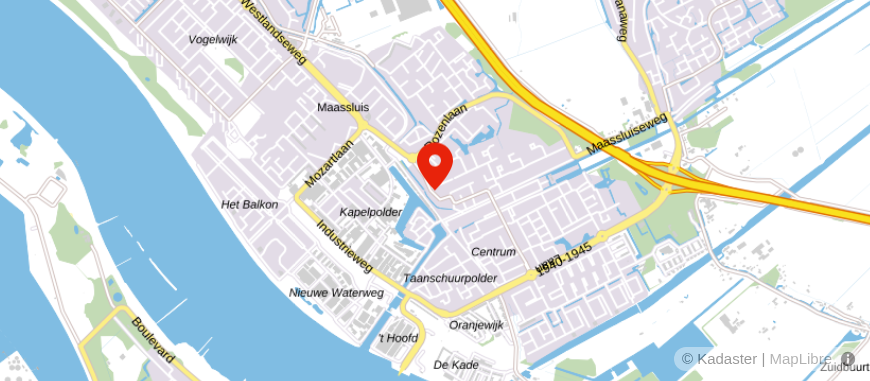 Locatie van De Hypotheker Maassluis