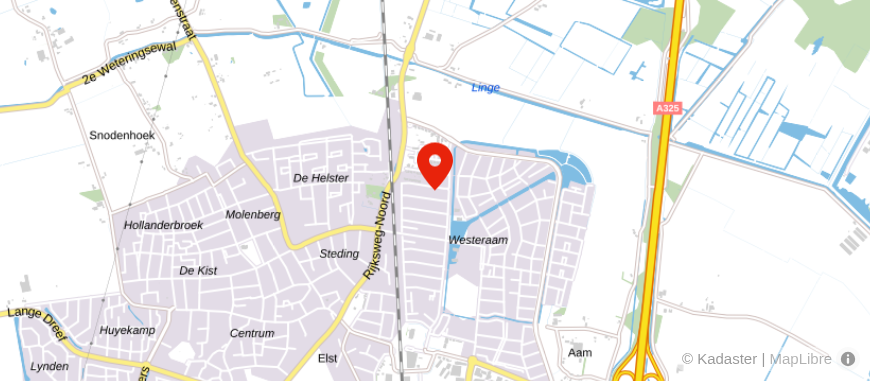 Locatie van Bergmans Makelaars en Taxaties