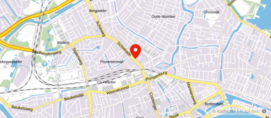 Locatie van Pointer Advies Rotterdam