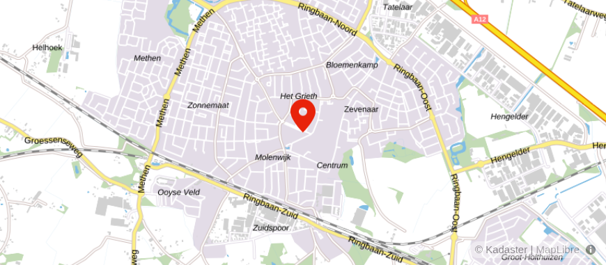 Locatie van Gaba Zevenaar
