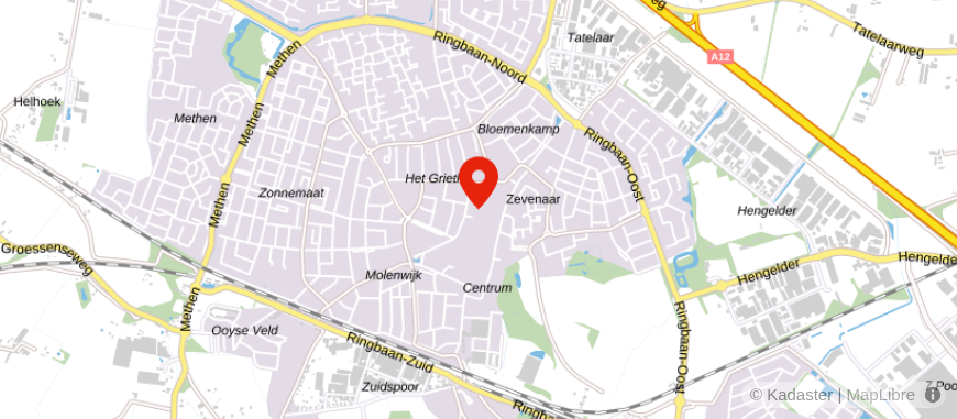Locatie van ASN Bank Zevenaar