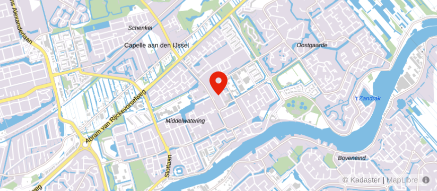 Locatie van ASN Bank Capelle aan den IJssel