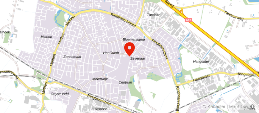 Locatie van Alpina Zevenaar