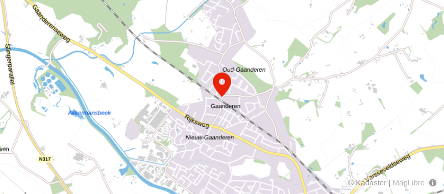 Locatie van ten Donkelaar Administraties & Advies Gaanderen