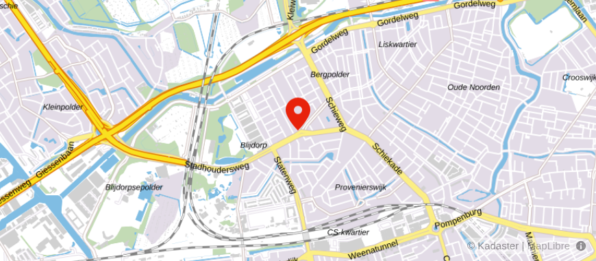 Locatie van De Hypotheker Rotterdam Blijdorp