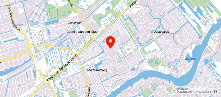 Locatie van Rabobank Capelle aan den IJssel