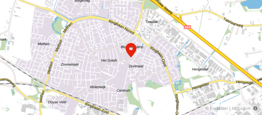 Locatie van Fidus Zevenaar