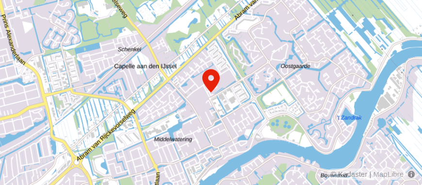 Locatie van ING Bank Capelle aan den IJssel
