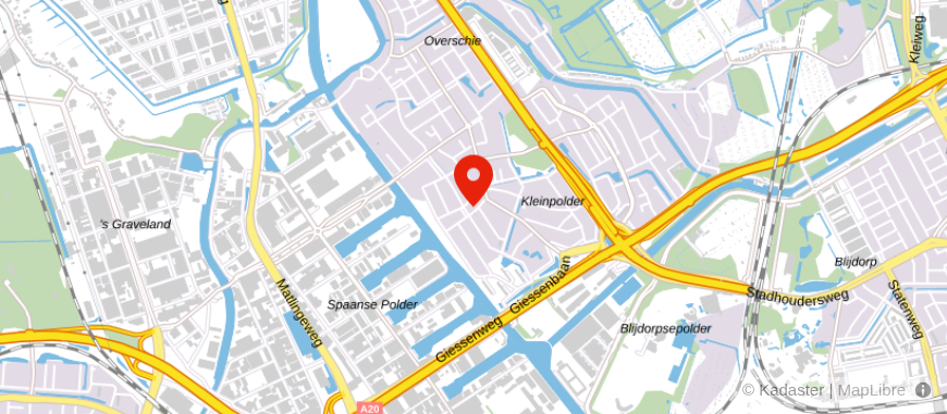Locatie van Credion Rotterdam Rijnmond