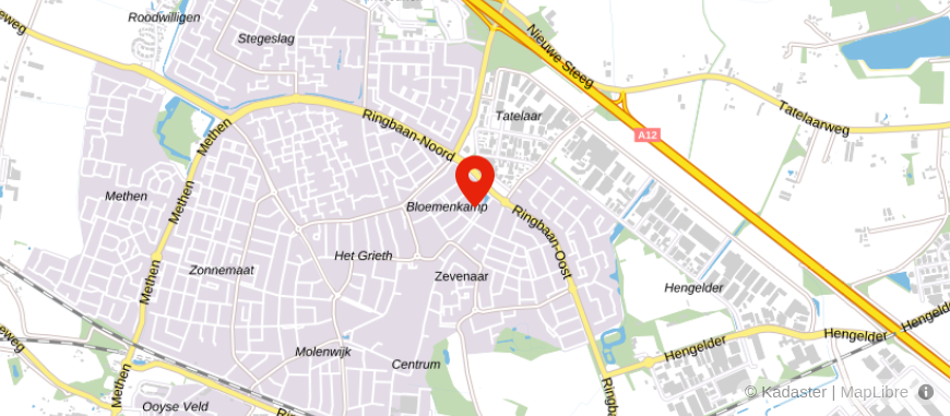 Locatie van Basis Taxaties Zevenaar - Regio Arnhem