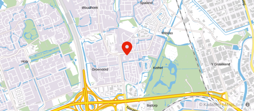 Locatie van De Hypotheekshop Schiedam Spaland