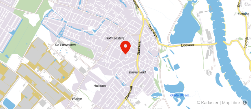 Locatie van Lingewaerd Notarissen