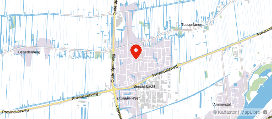 Locatie van Elan Notarissen Bergambacht