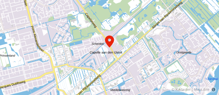 Locatie van Van Bruggen Capelle aan den IJssel