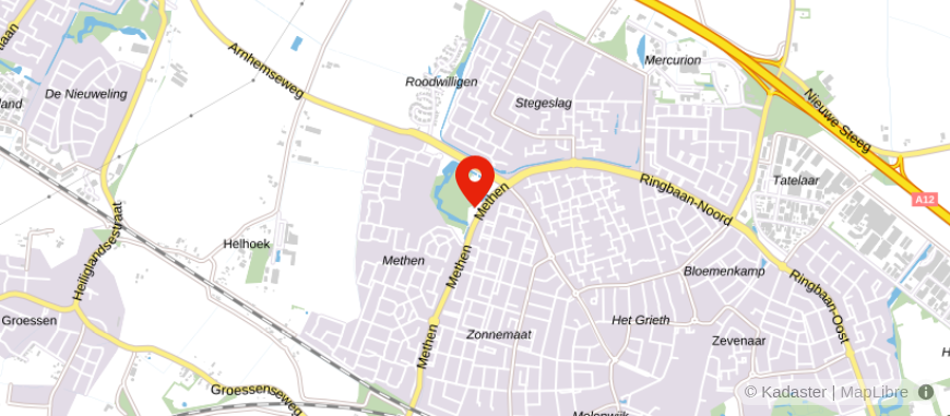 Locatie van De Wit regio Zevenaar
