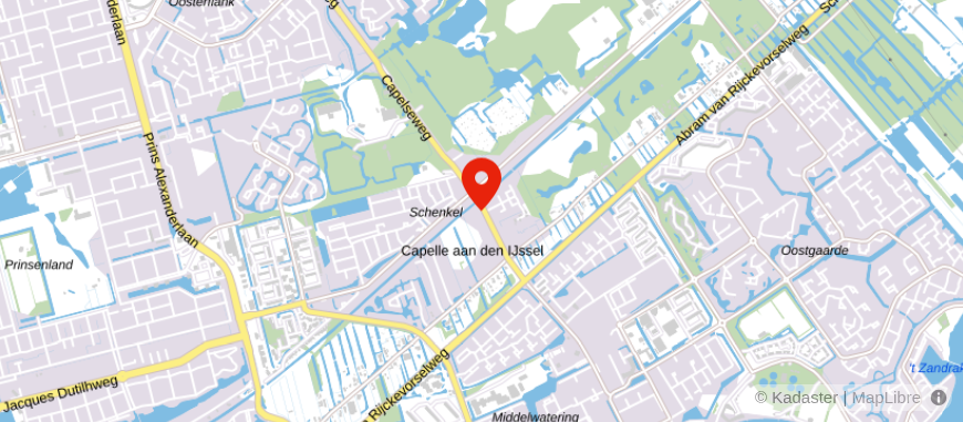 Locatie van Ooms Makelaars Capelle aan den IJssel