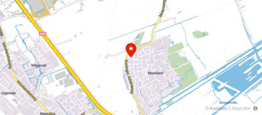 Locatie van Van der Kraan Accountants en Adviseurs