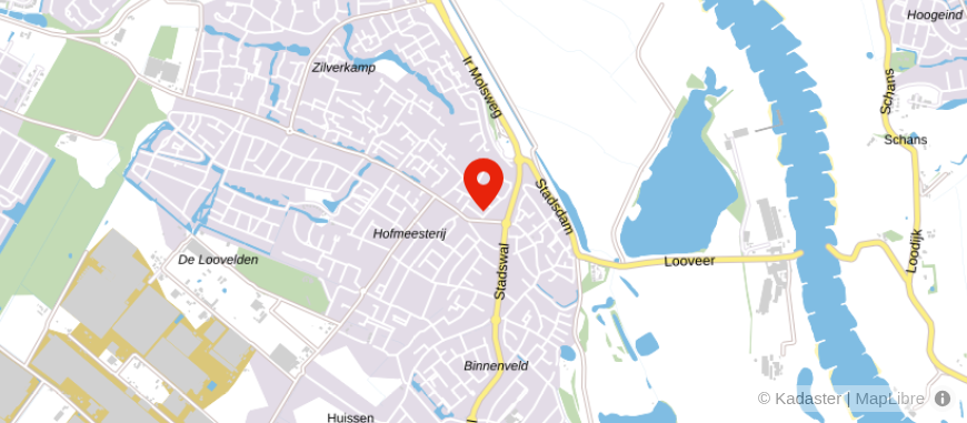 Locatie van Zaat Vastgoed Makelaardij