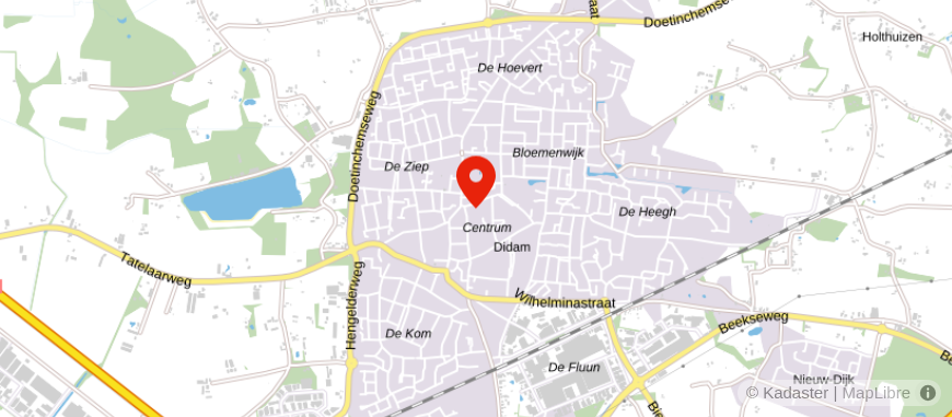 Locatie van Alpina Didam