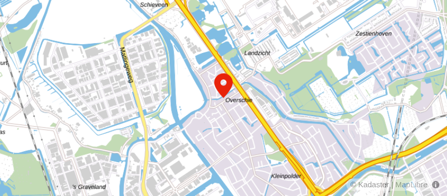 Locatie van Aan de Maas Makelaardij