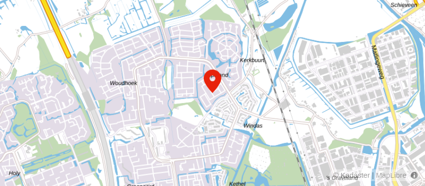 Locatie van Hoogstad Hypotheken & Verzekeringen