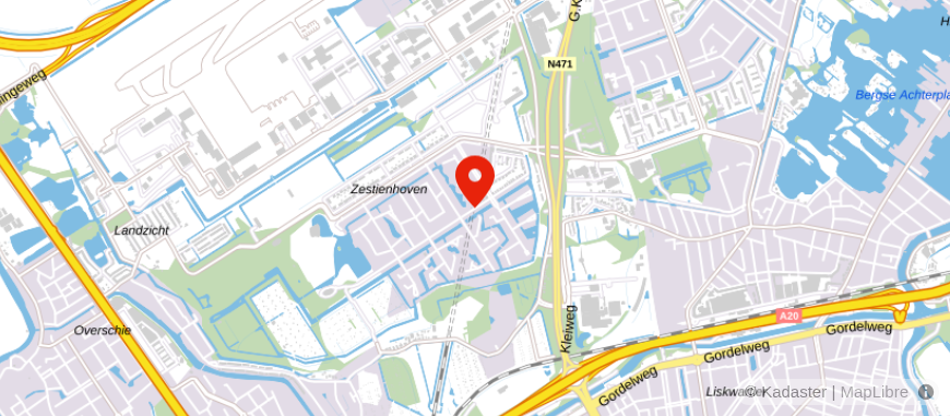 Locatie van KV Advies B.V.