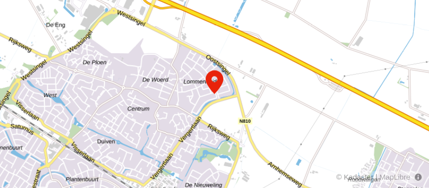 Locatie van Pensioen Adviesbureau Gerritsen