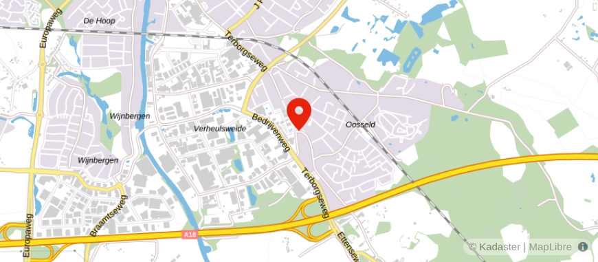 Locatie van Nijman Administratie & Belastingadviseurs