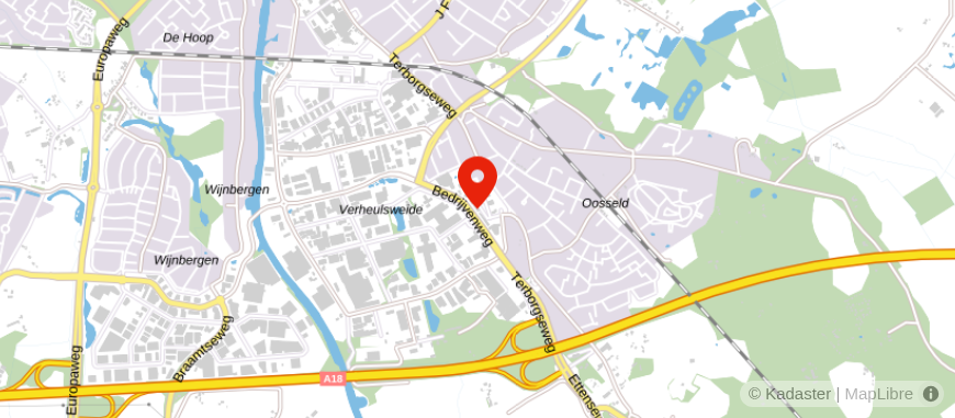 Locatie van Rabobank Doetinchem (Ambachtstraat)